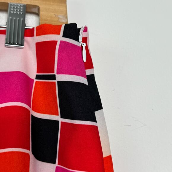 EP Pro Skort‎ Womens 6 Red Pink Geometric Golf Outdoor Mini Activewear Skirt - Picture 8 of 11